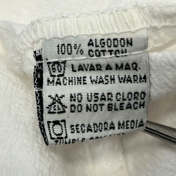 Vintage 90s Cabo San Lucas Parrot Button Front Shirt Mens M Medium White Mexico - Picture 9 of 11